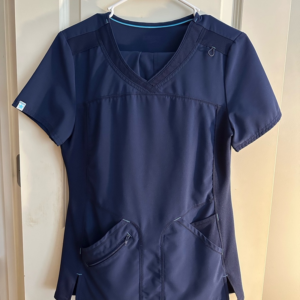 Navy Blue Scrub Top & Bottoms